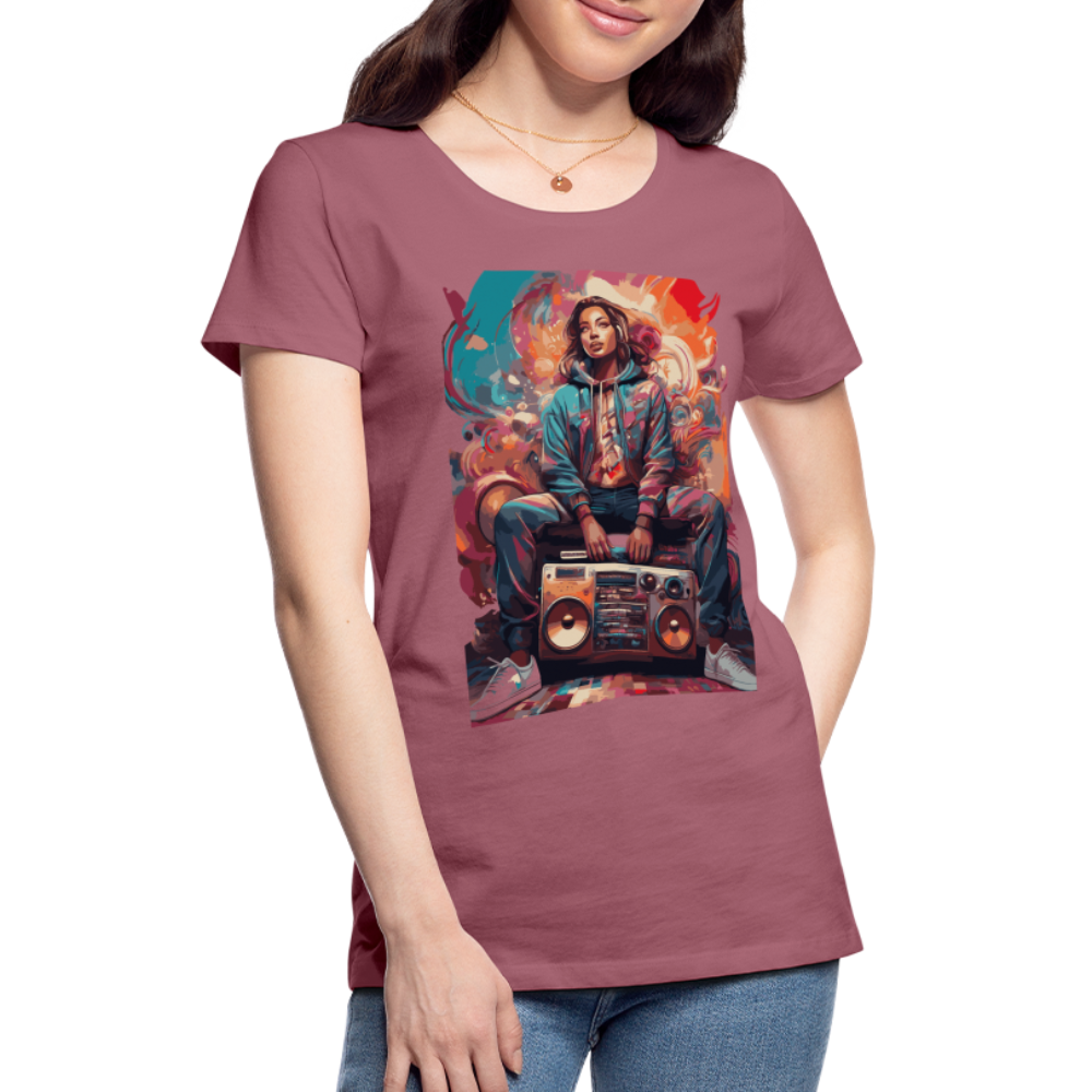 Street Vibes - Women’s Premium T-Shirt - Malve