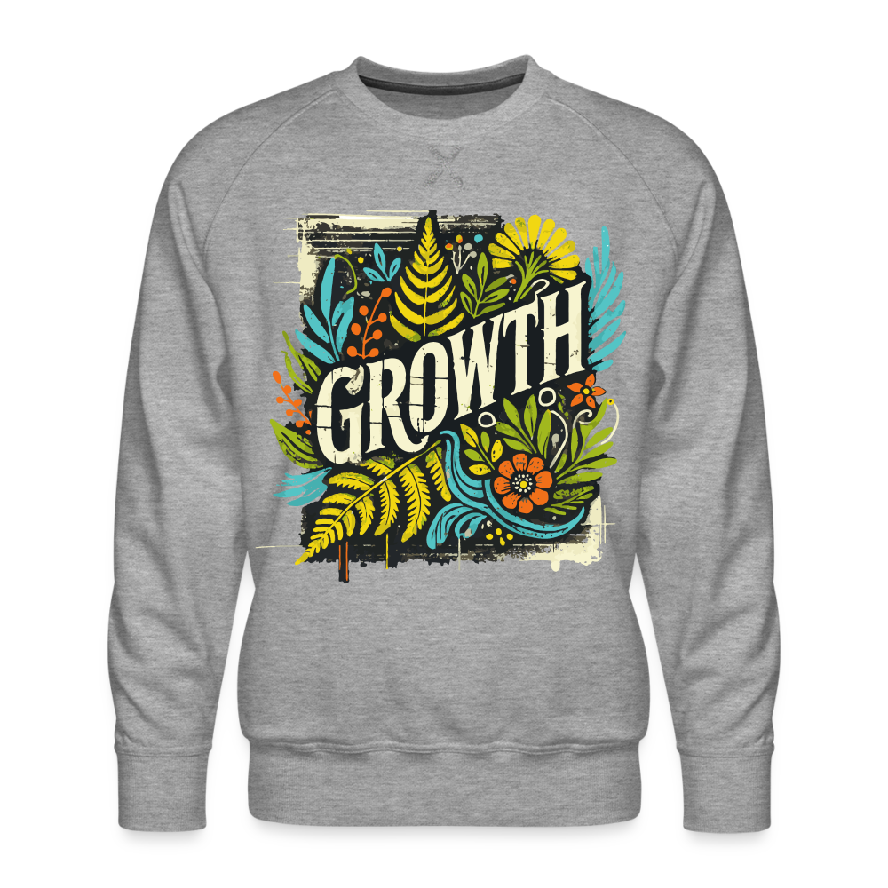 Growth - Men’s Premium Sweatshirt - heather grey