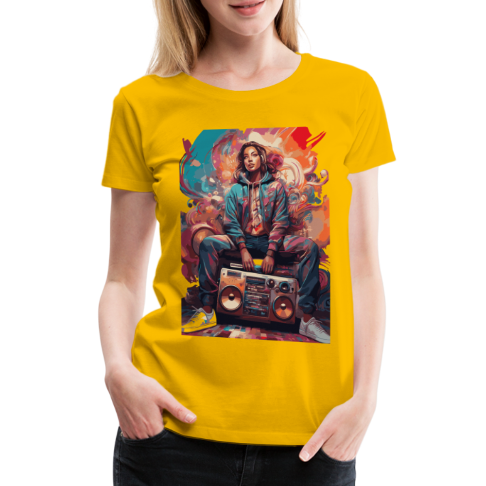 Street Vibes - Women’s Premium T-Shirt - Sonnengelb