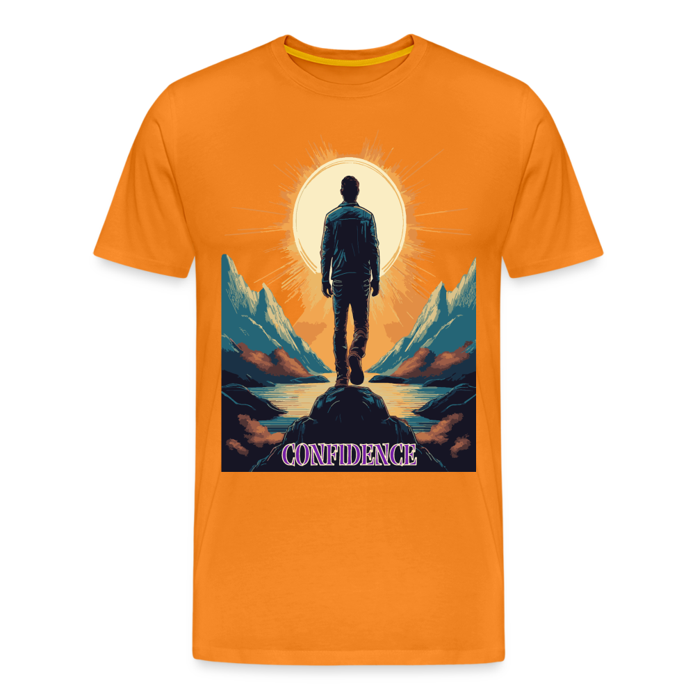 Confidence - Premium-T-Shirt für Herren - orange