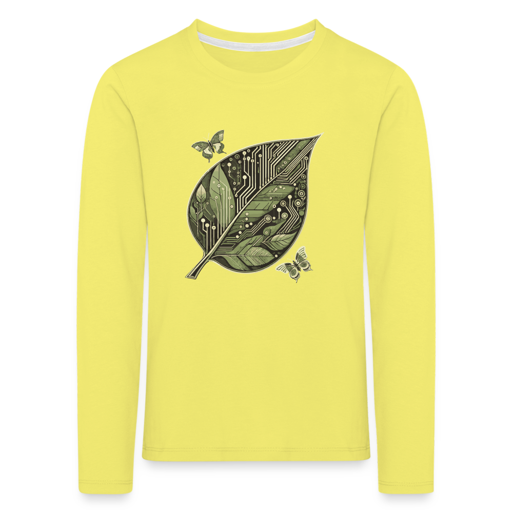 EcoWarrior - Kids' Premium Longsleeve Shirt - yellow