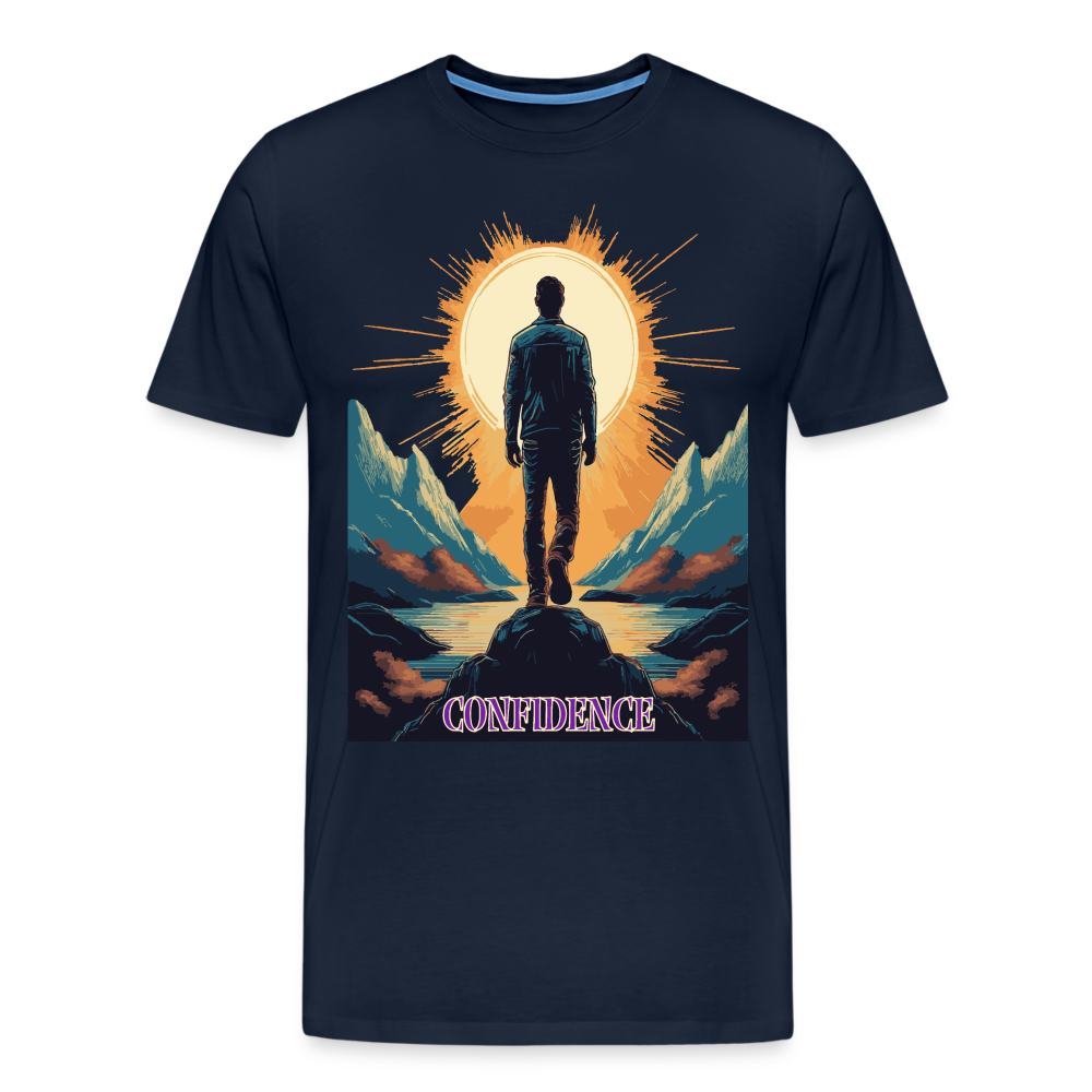 Confidence - Premium-T-Shirt für Herren - navy