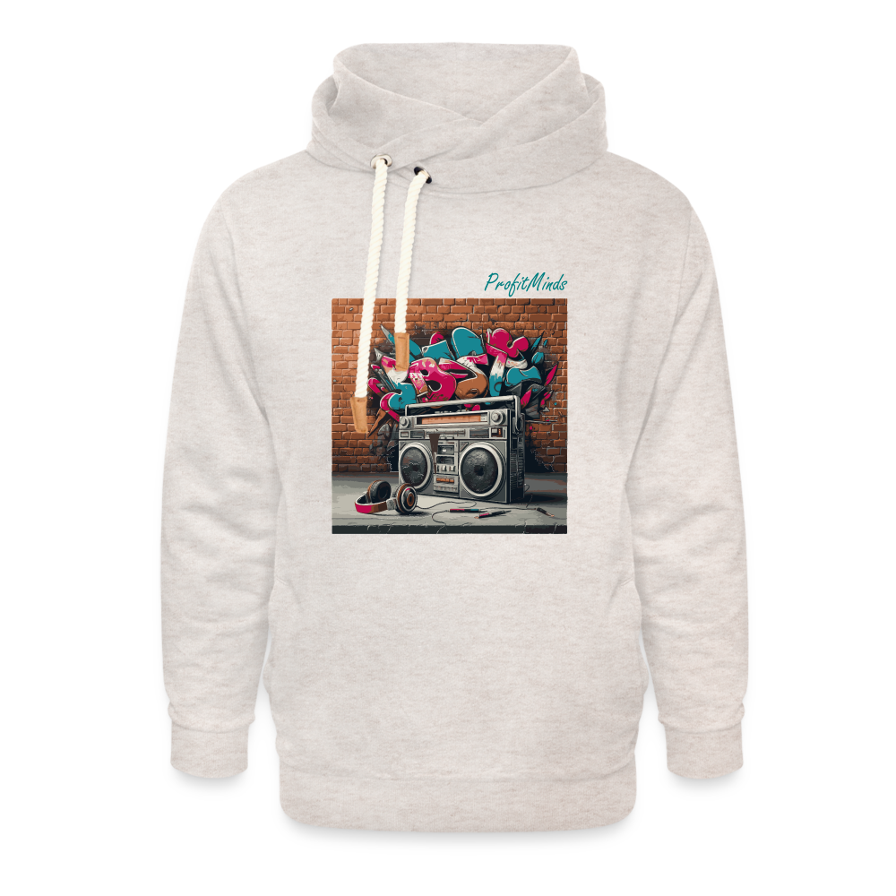 HH90 Hip-Hop - Shawl Collar Hoodie - heather oatmeal