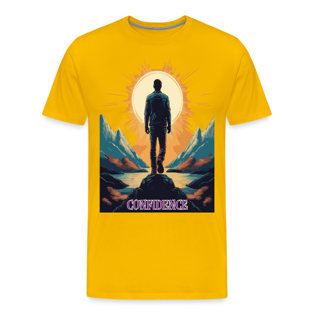 Confidence - Premium-T-Shirt für Herren - sun yellow