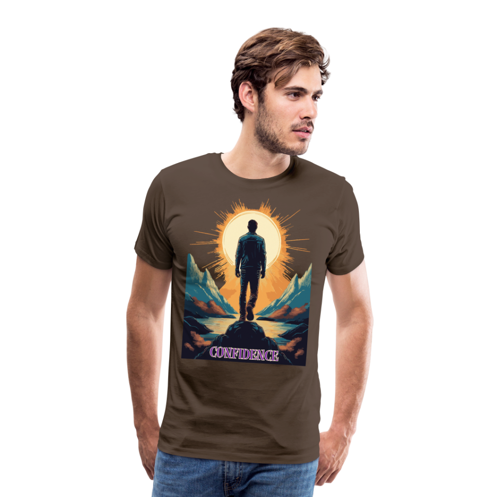 Confidence - Premium-T-Shirt für Herren - noble brown