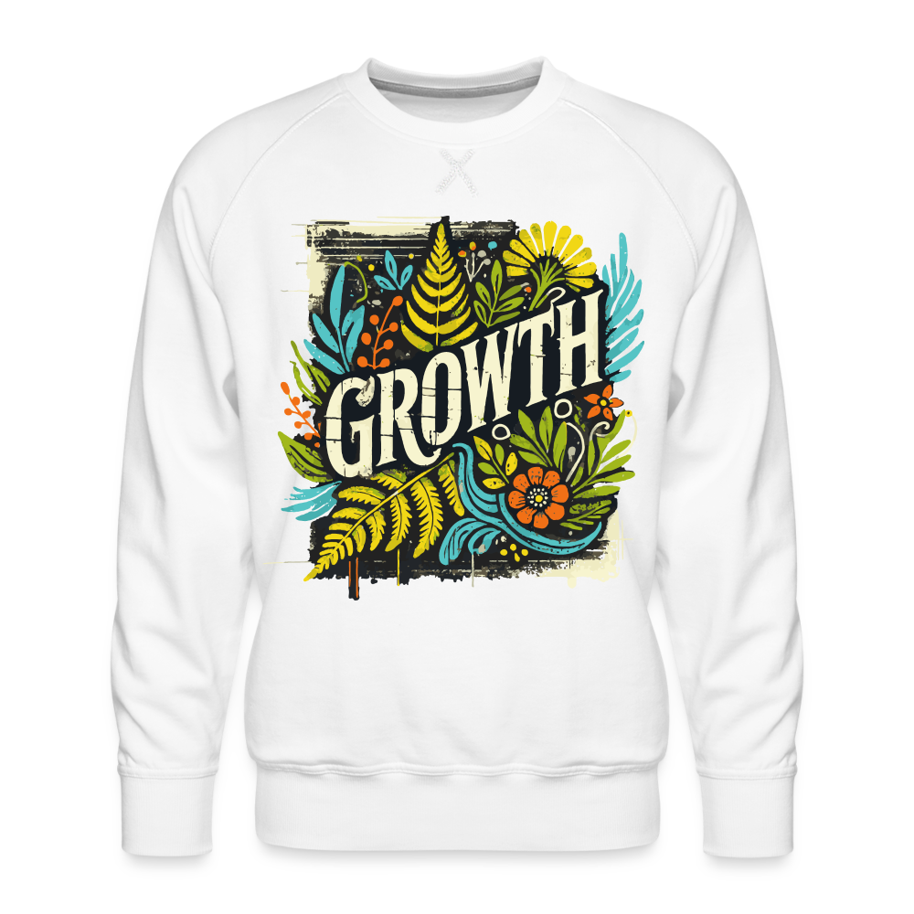 Growth - Men’s Premium Sweatshirt - white