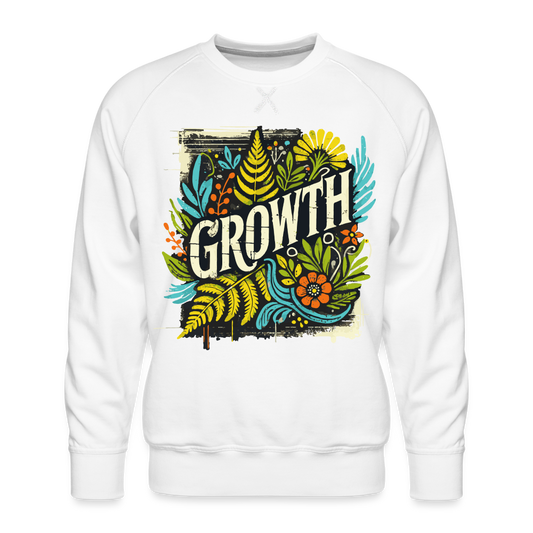 Growth - Men’s Premium Sweatshirt - white