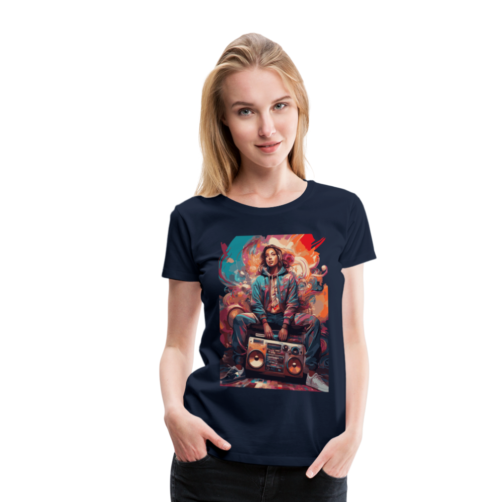 Street Vibes - Women’s Premium T-Shirt - Navy