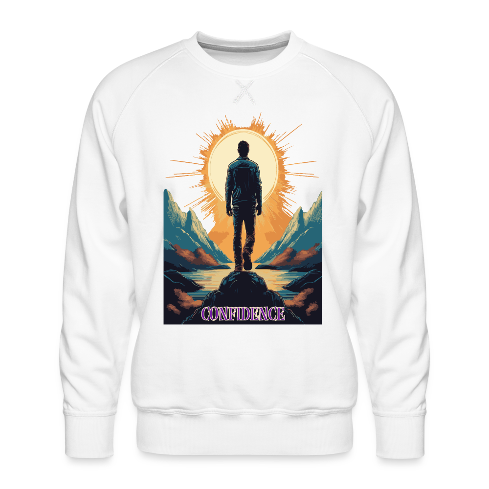 Confidence - Men’s Premium Sweatshirt - white