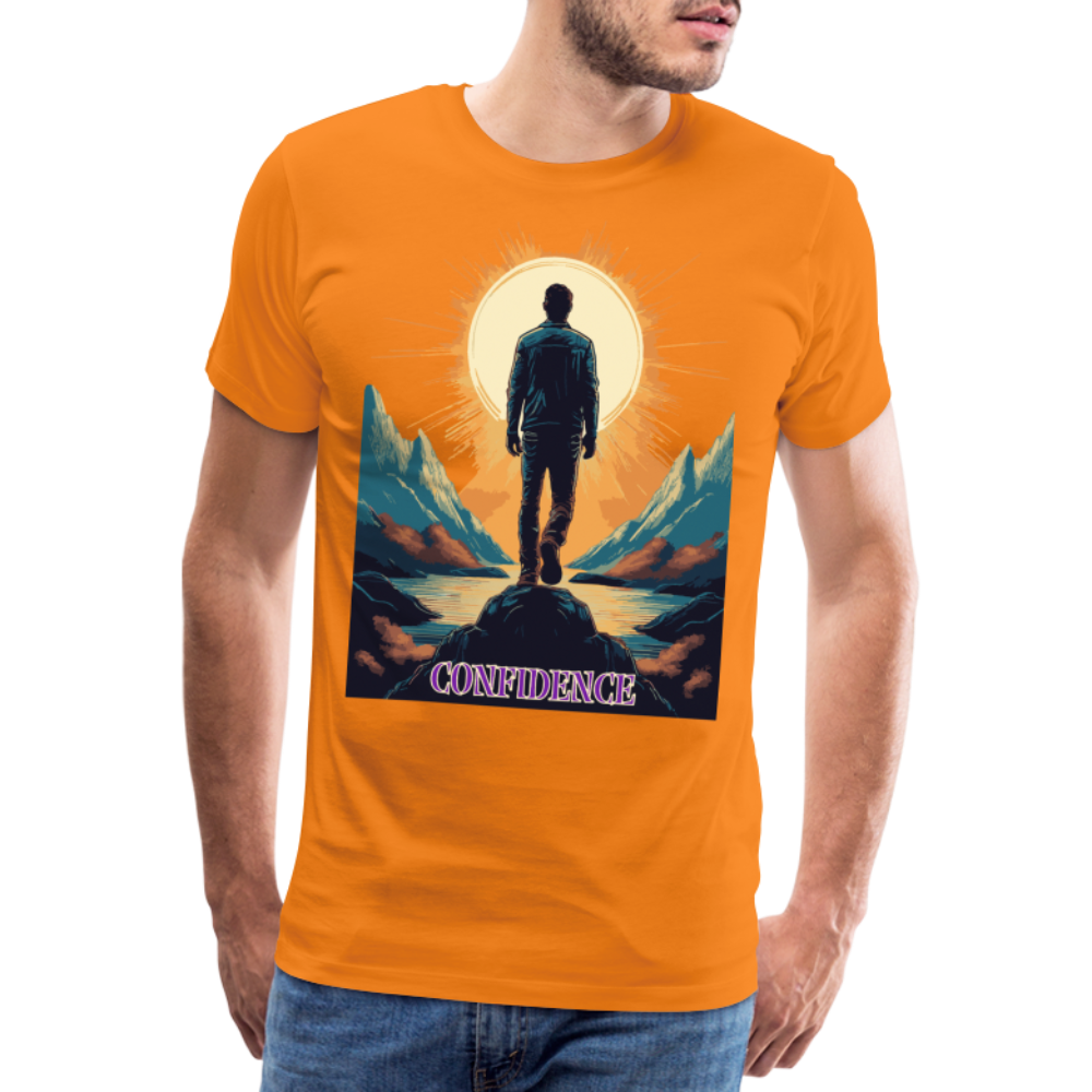 Confidence - Premium-T-Shirt für Herren - orange