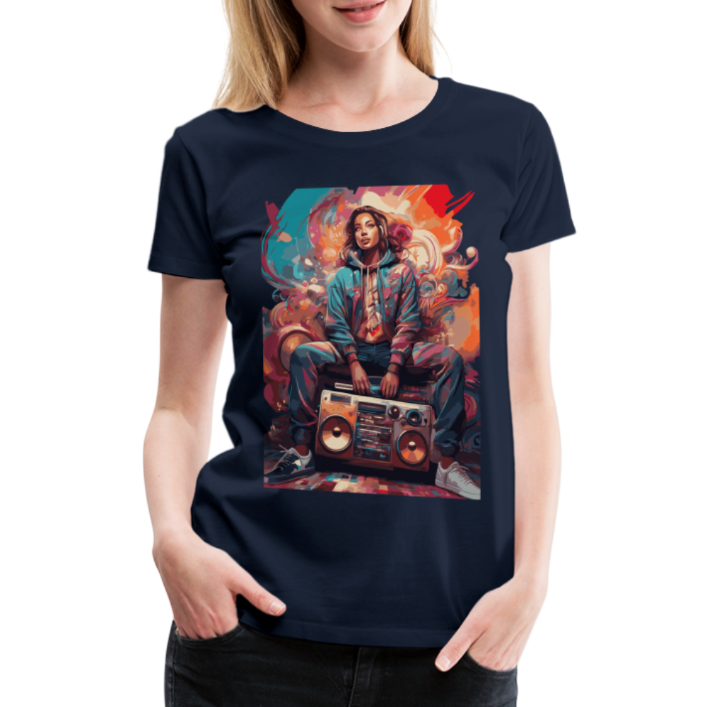 Street Vibes - Women’s Premium T-Shirt - Navy