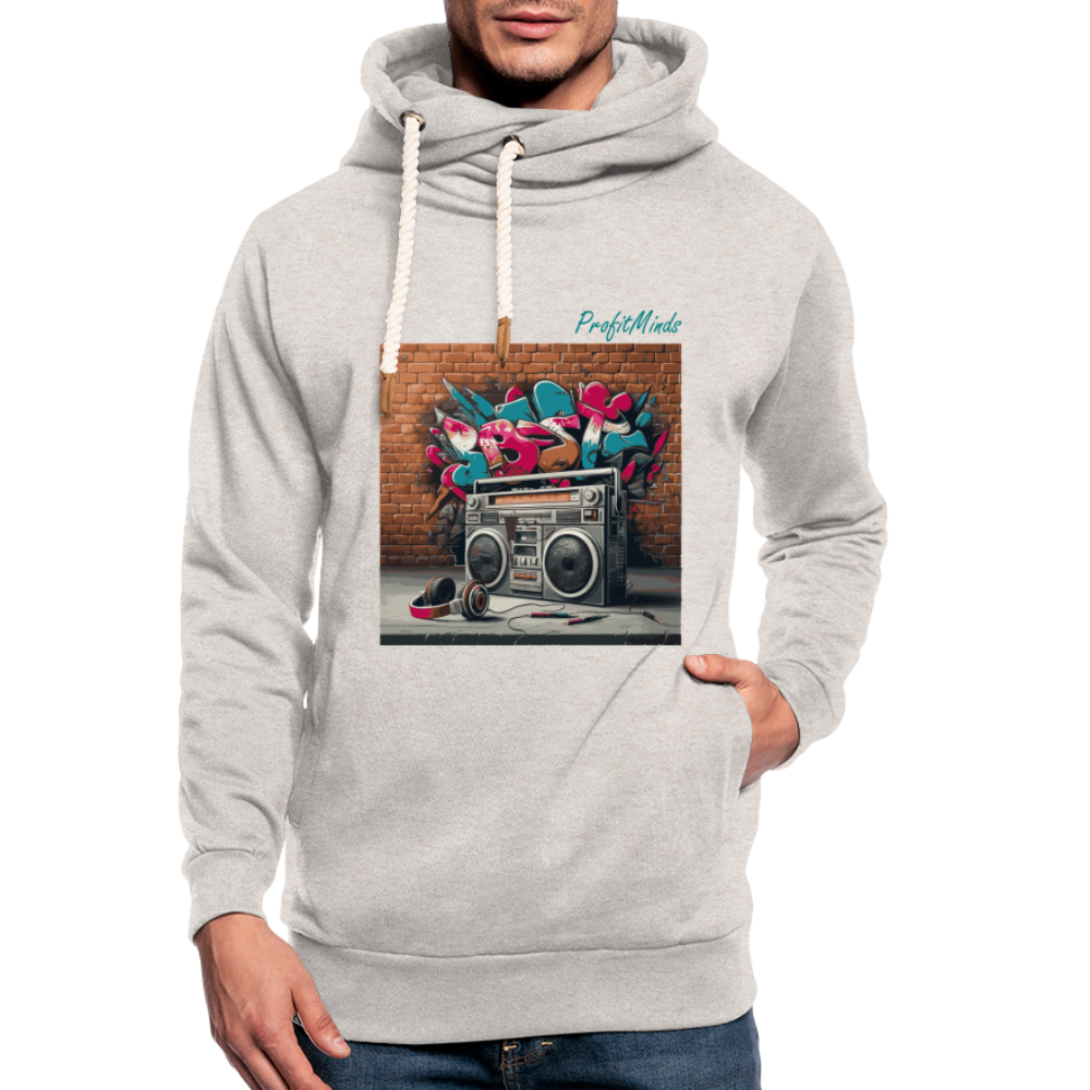 HH90 Hip-Hop - Shawl Collar Hoodie - heather oatmeal