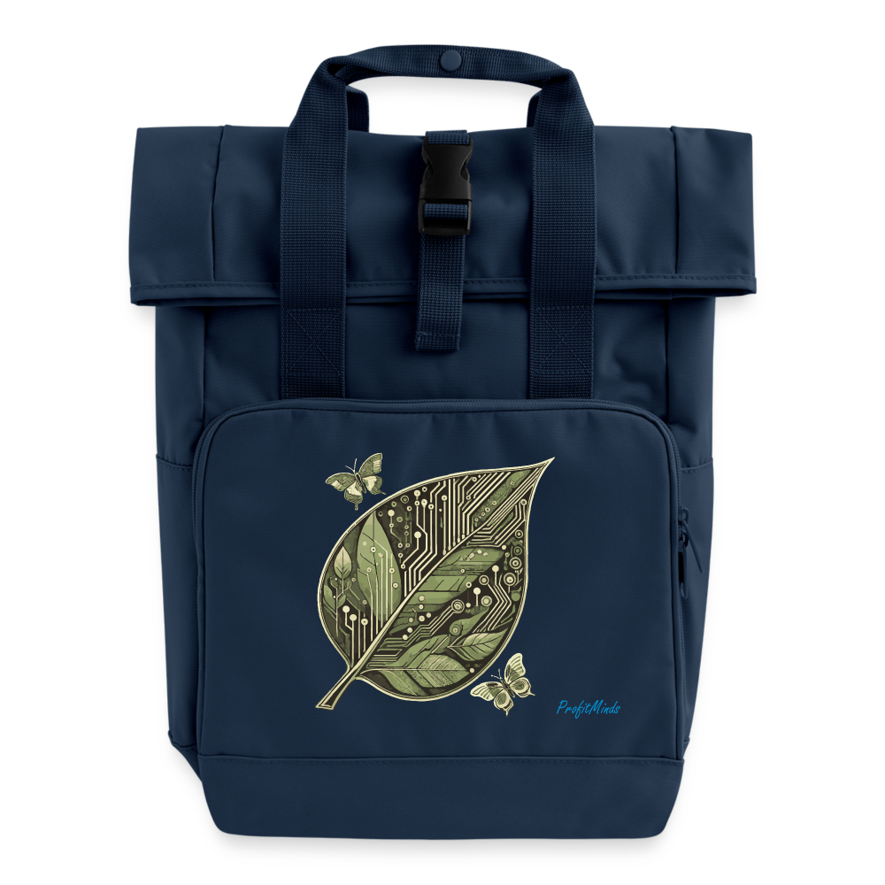 Eco Warrior - Roll Top Backpack - navy