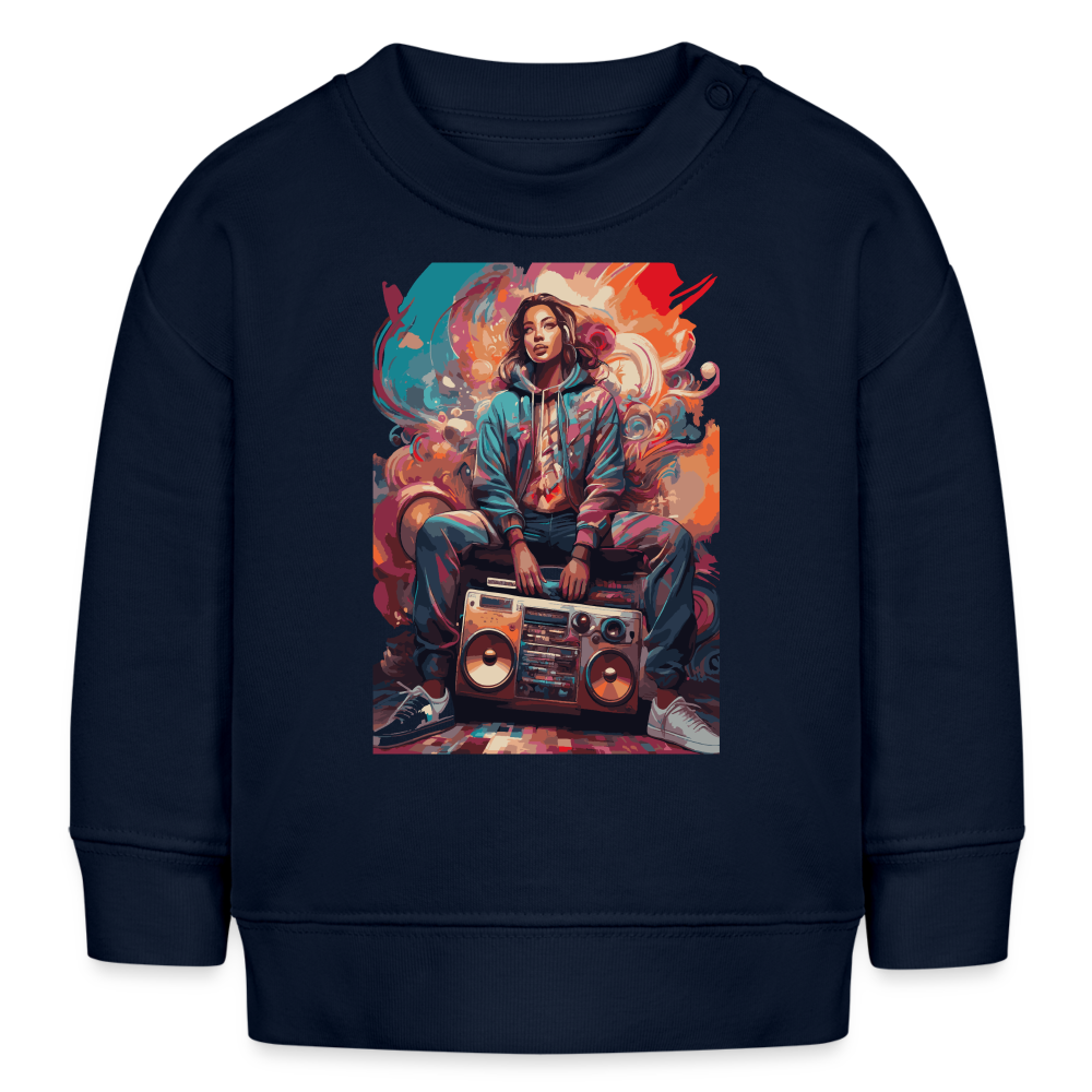 Street Vibes Organic Sweatshirt BABY CHANGER - navy