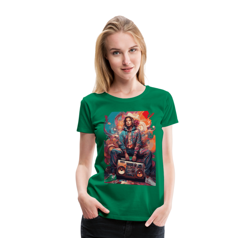 Street Vibes - Women’s Premium T-Shirt - Kellygrün