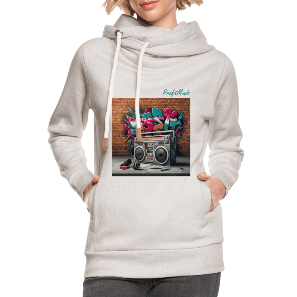 HH90 Hip-Hop - Shawl Collar Hoodie - heather oatmeal