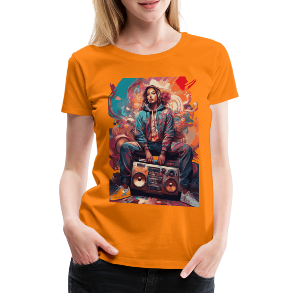 Street Vibes - Women’s Premium T-Shirt - Orange