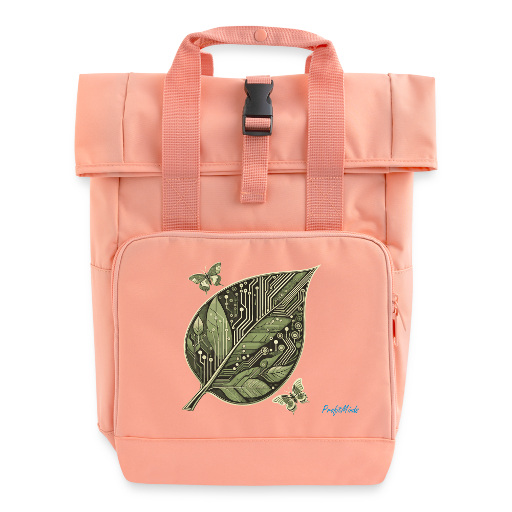 Eco Warrior - Roll Top Backpack - chintz rose