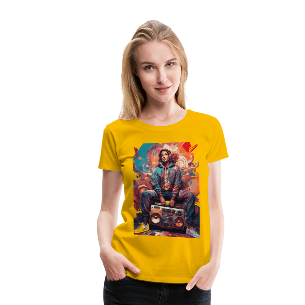 Street Vibes - Women’s Premium T-Shirt - Sonnengelb