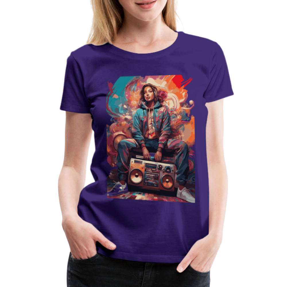 Street Vibes - Women’s Premium T-Shirt - Lila