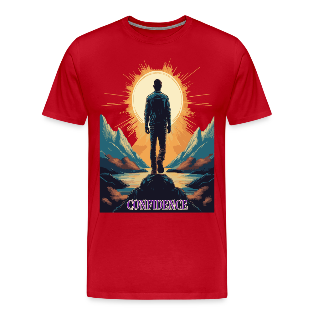 Confidence - Premium-T-Shirt für Herren - red