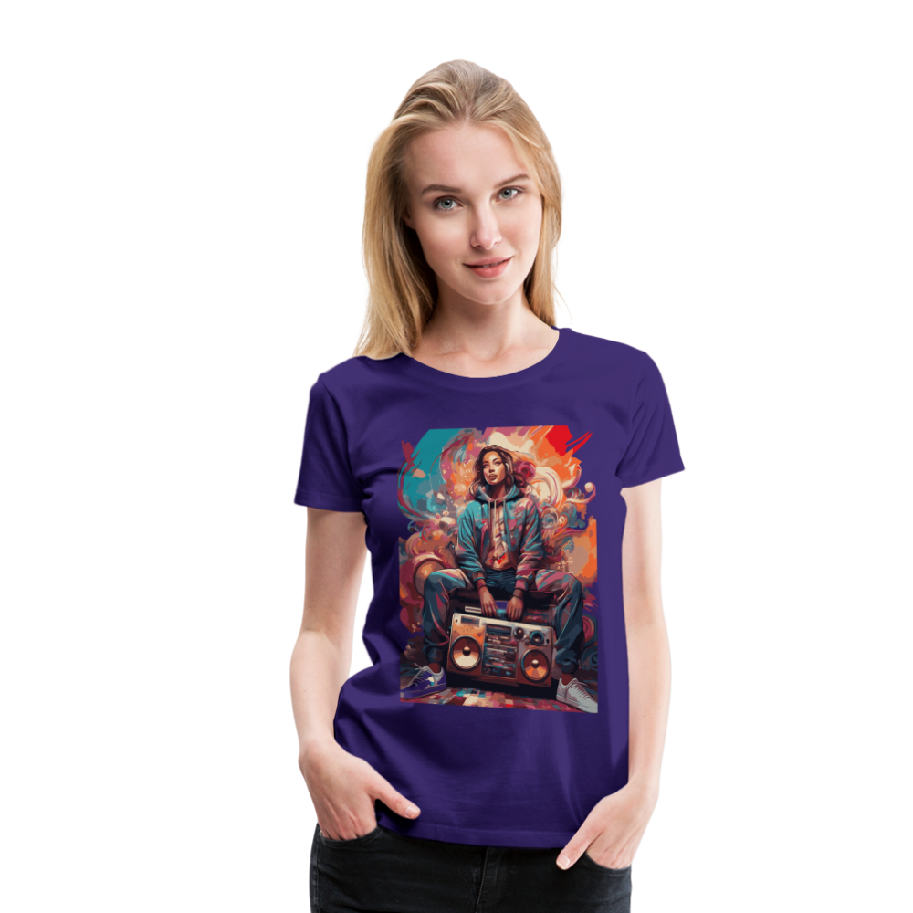 Street Vibes - Women’s Premium T-Shirt - Lila