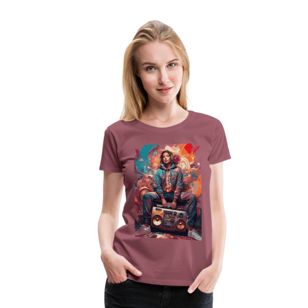 Street Vibes - Women’s Premium T-Shirt - Malve