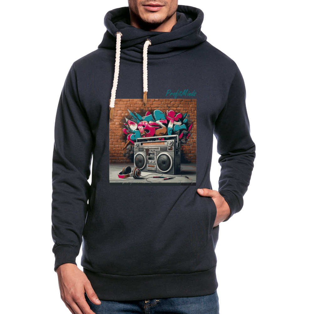 HH90 Hip-Hop - Shawl Collar Hoodie - navy