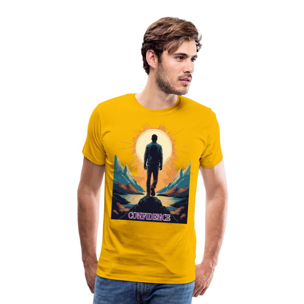 Confidence - Premium-T-Shirt für Herren - sun yellow