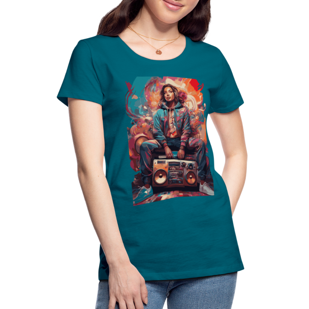 Street Vibes - Women’s Premium T-Shirt - Diva-Blau