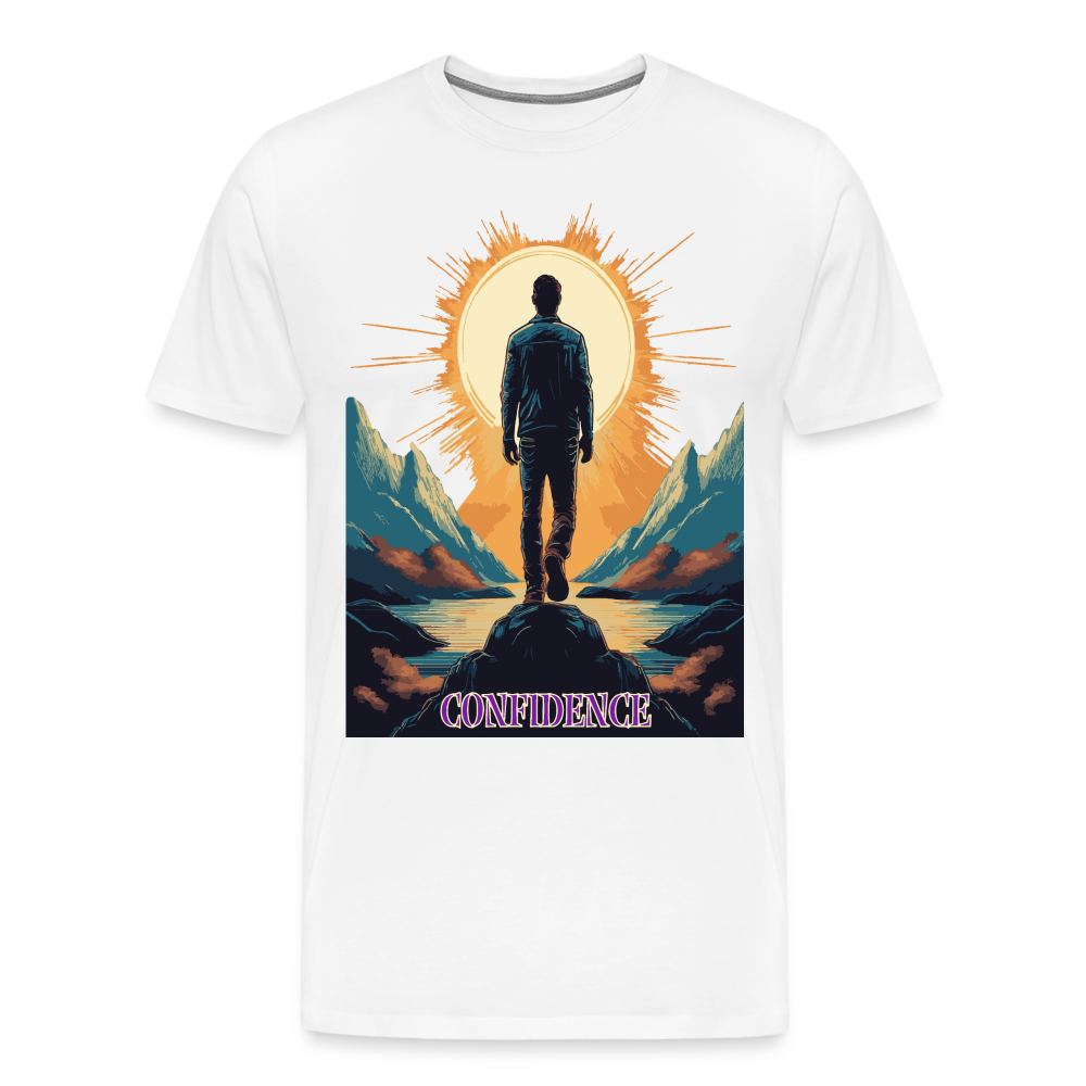 Confidence - Premium-T-Shirt für Herren - white