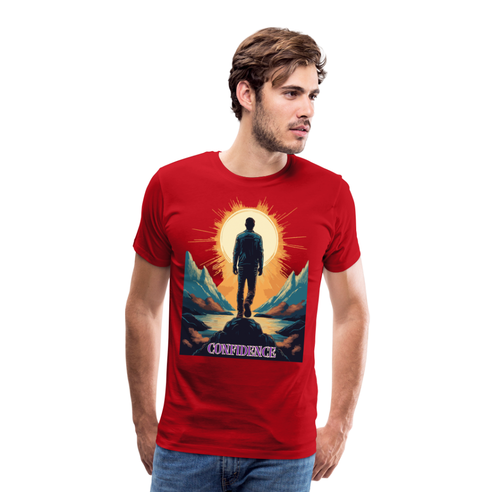 Confidence - Premium-T-Shirt für Herren - red