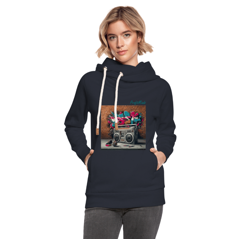 HH90 Hip-Hop - Shawl Collar Hoodie - navy