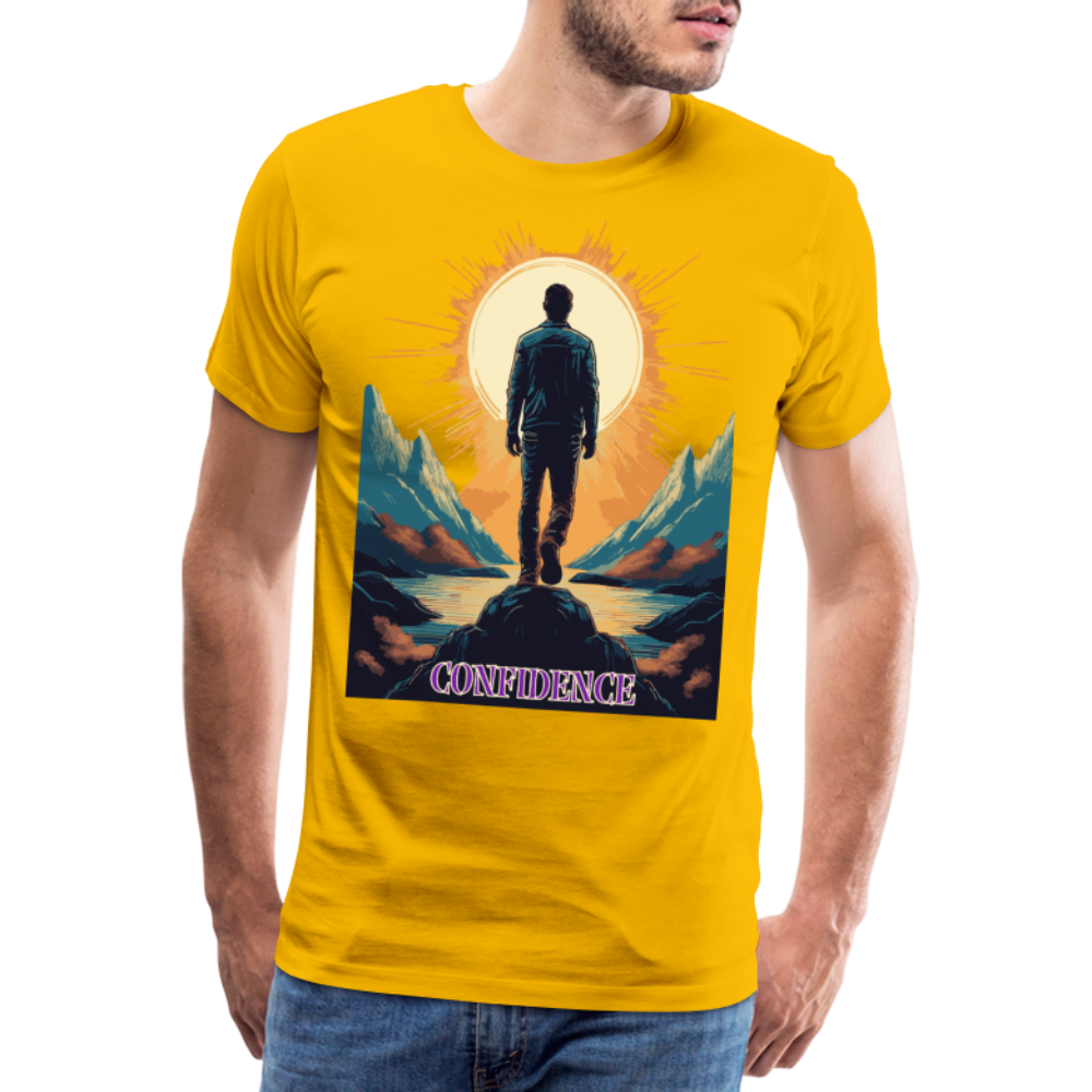 Confidence - Premium-T-Shirt für Herren - sun yellow