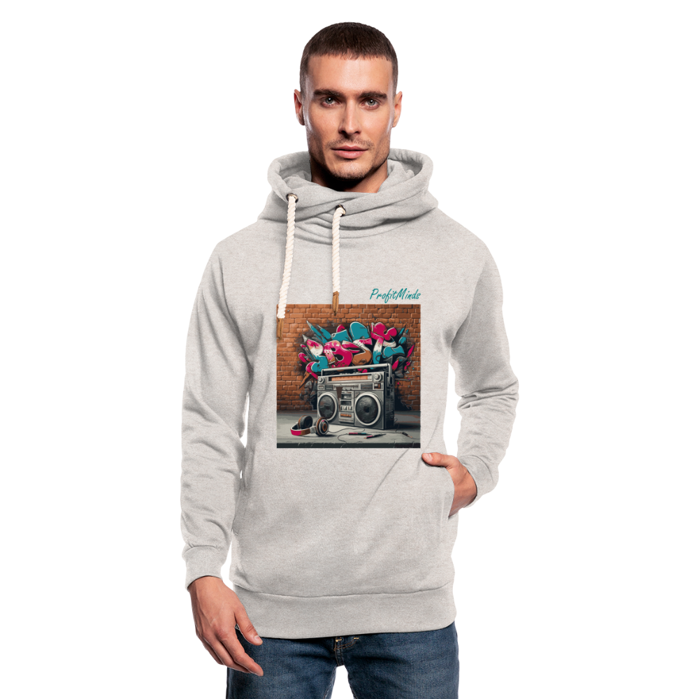 HH90 Hip-Hop - Shawl Collar Hoodie - heather oatmeal