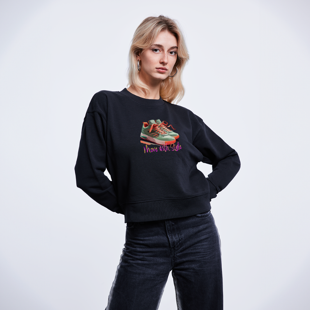 Kurz geschnittenes Bio-Sweatshirt für Damen - Move with Style