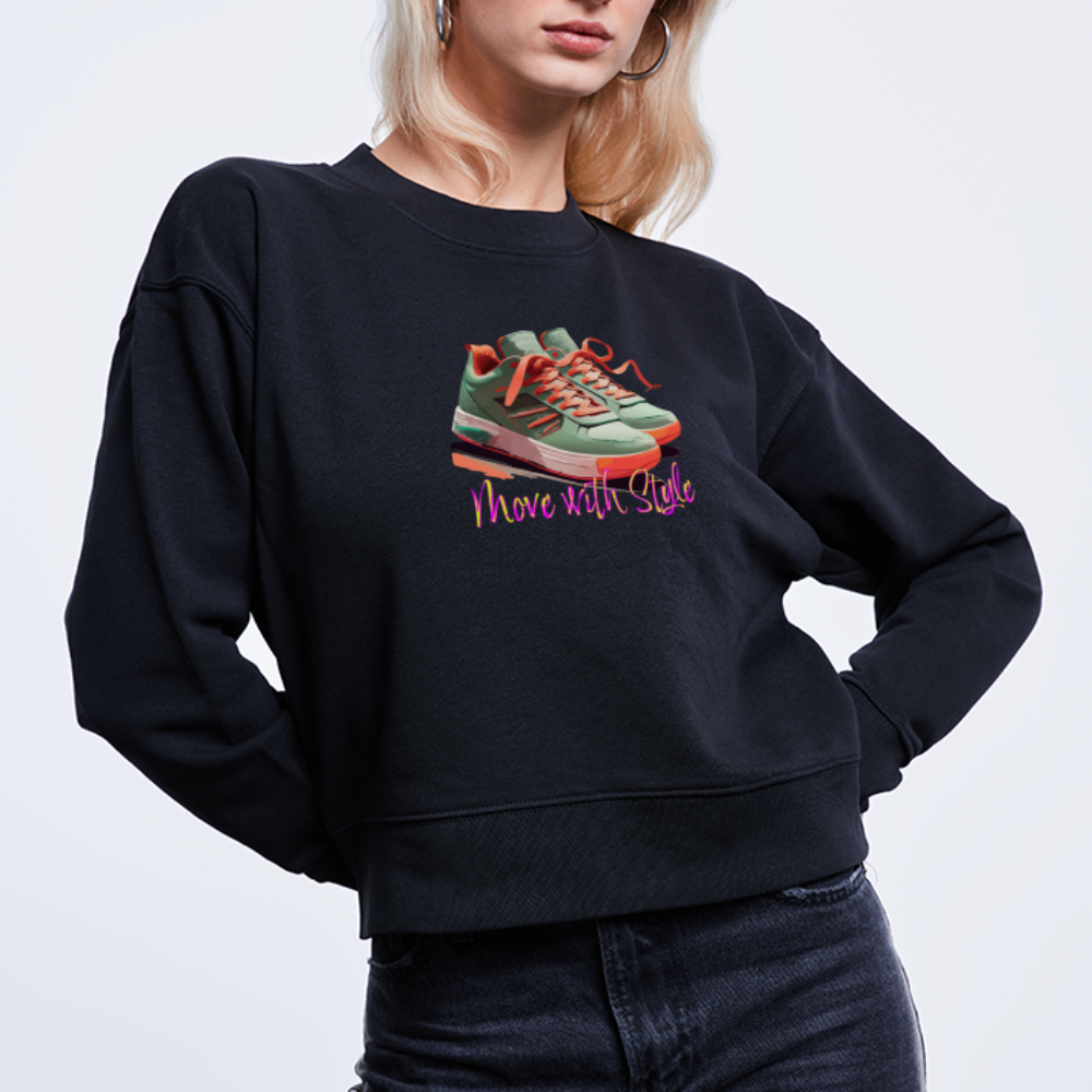 Kurz geschnittenes Bio-Sweatshirt für Damen - Move with Style