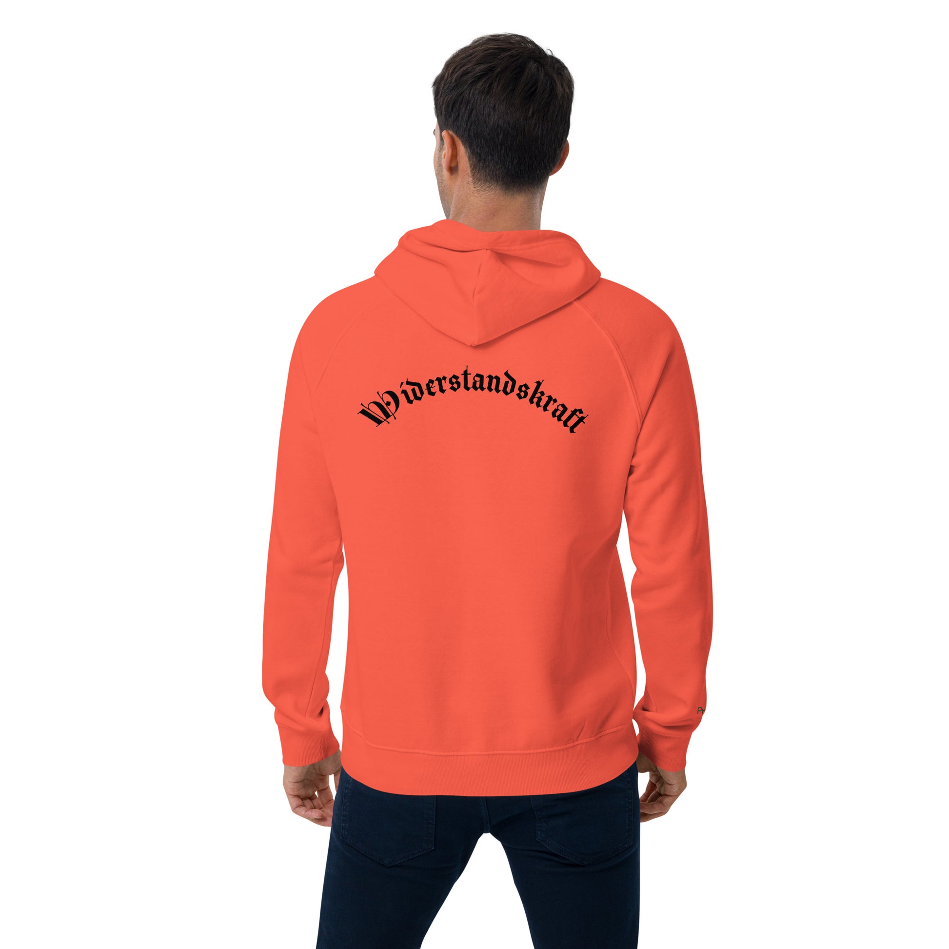 Unisex Bio-Raglan-Hoodie - Urban Roots |  Gebrannte Orange