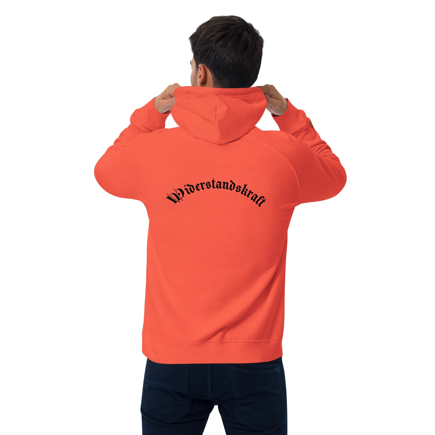 Unisex Bio-Raglan-Hoodie - Urban Roots |  Gebrannte Orange