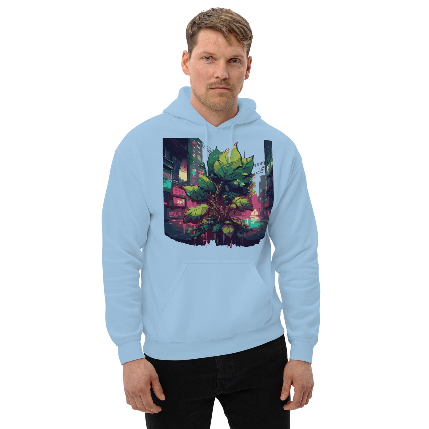 Unisex-Kapuzenpullover - Urban Roots | Farbe Hellblau