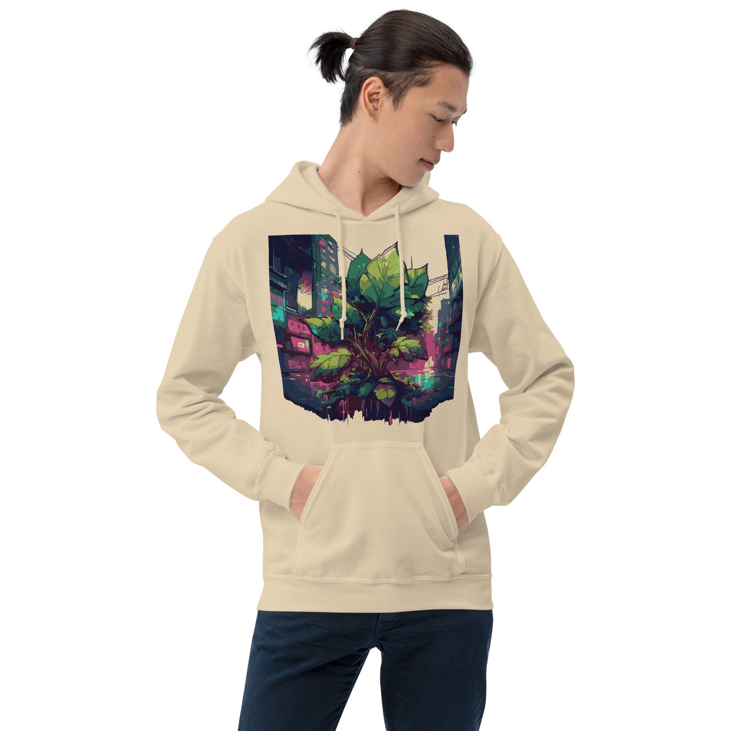 Unisex-Kapuzenpullover - Urban Roots | Farbe Sand