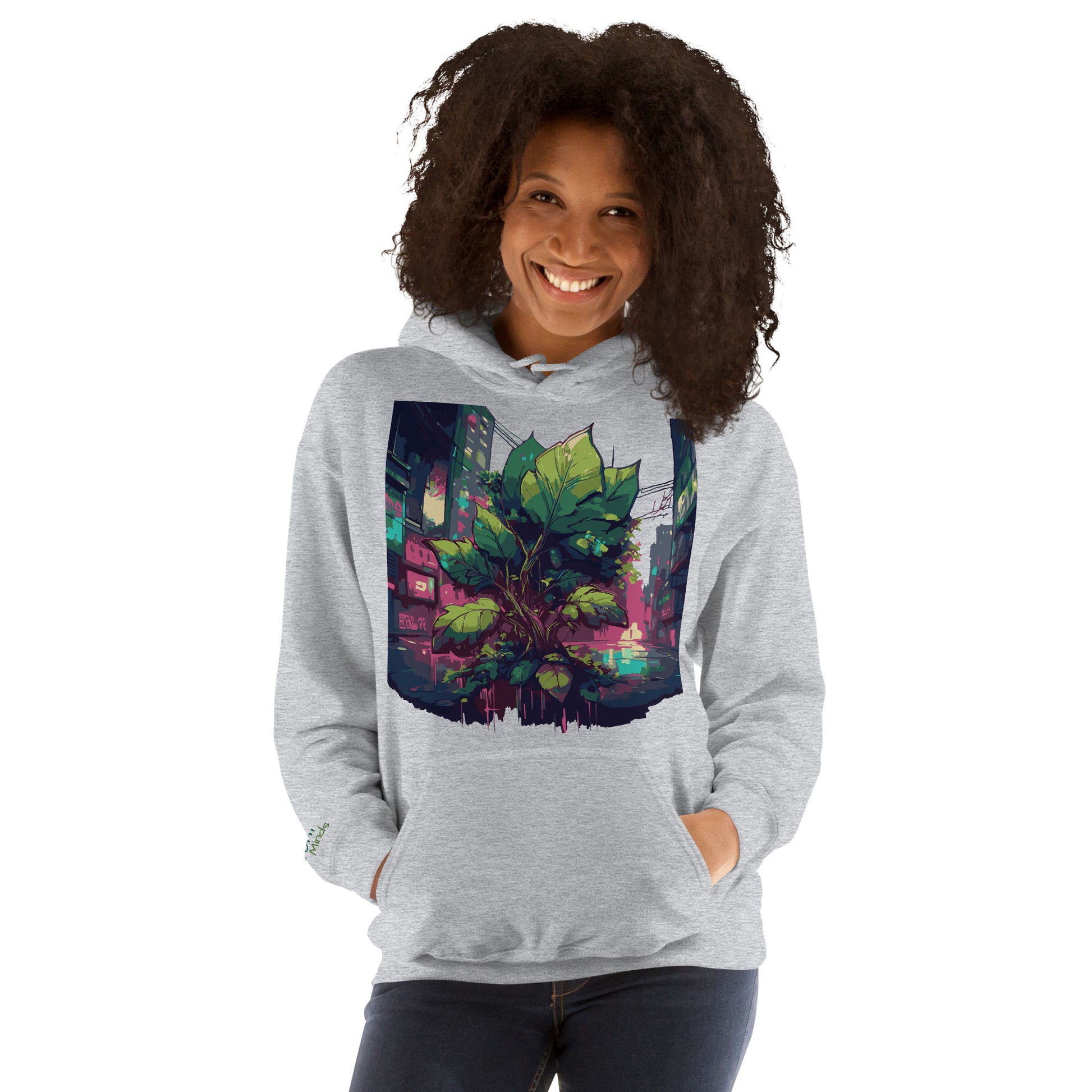 Unisex-Kapuzenpullover - Urban Roots | Farbe Sportgrau