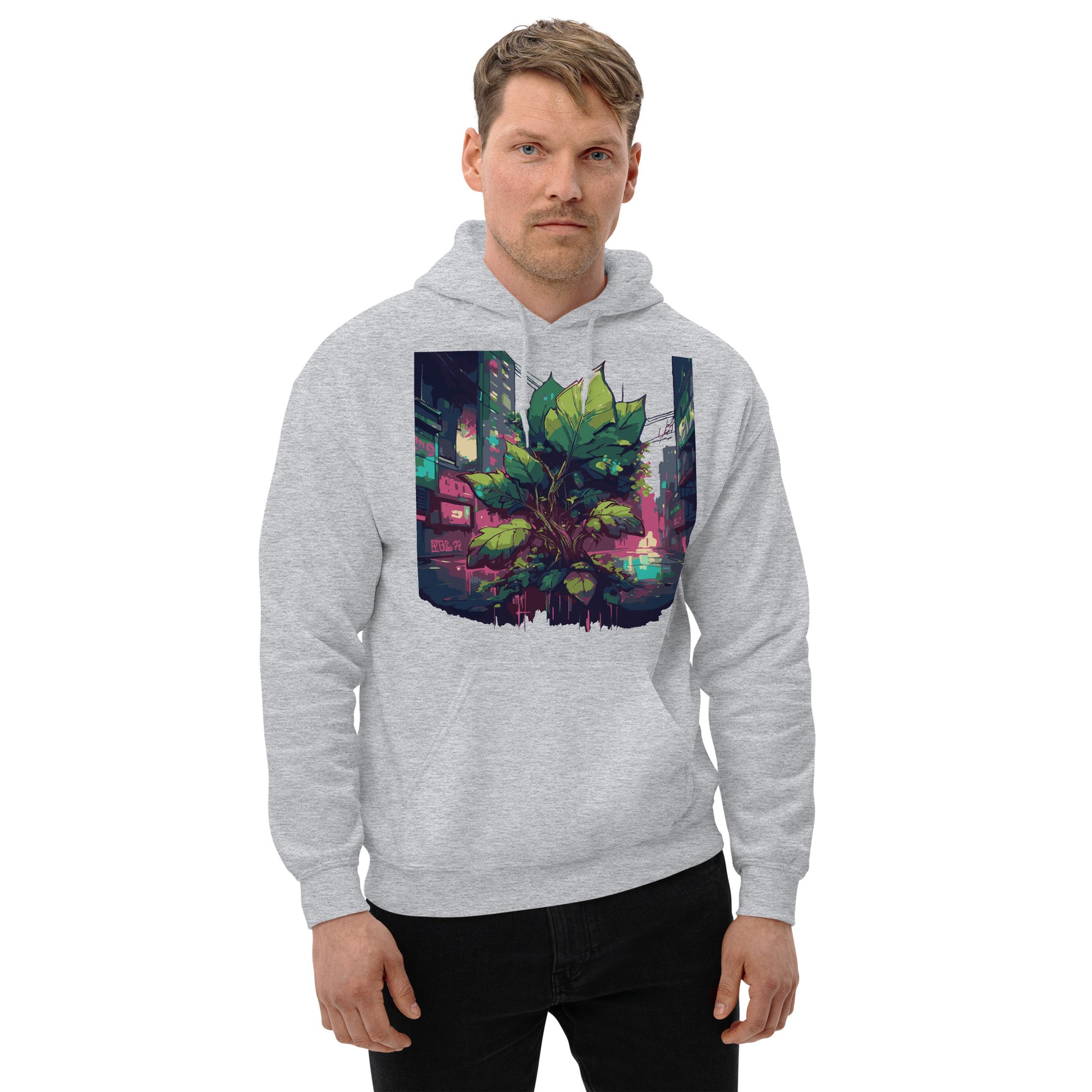 Unisex-Kapuzenpullover - Urban Roots | Farbe Sportgrau