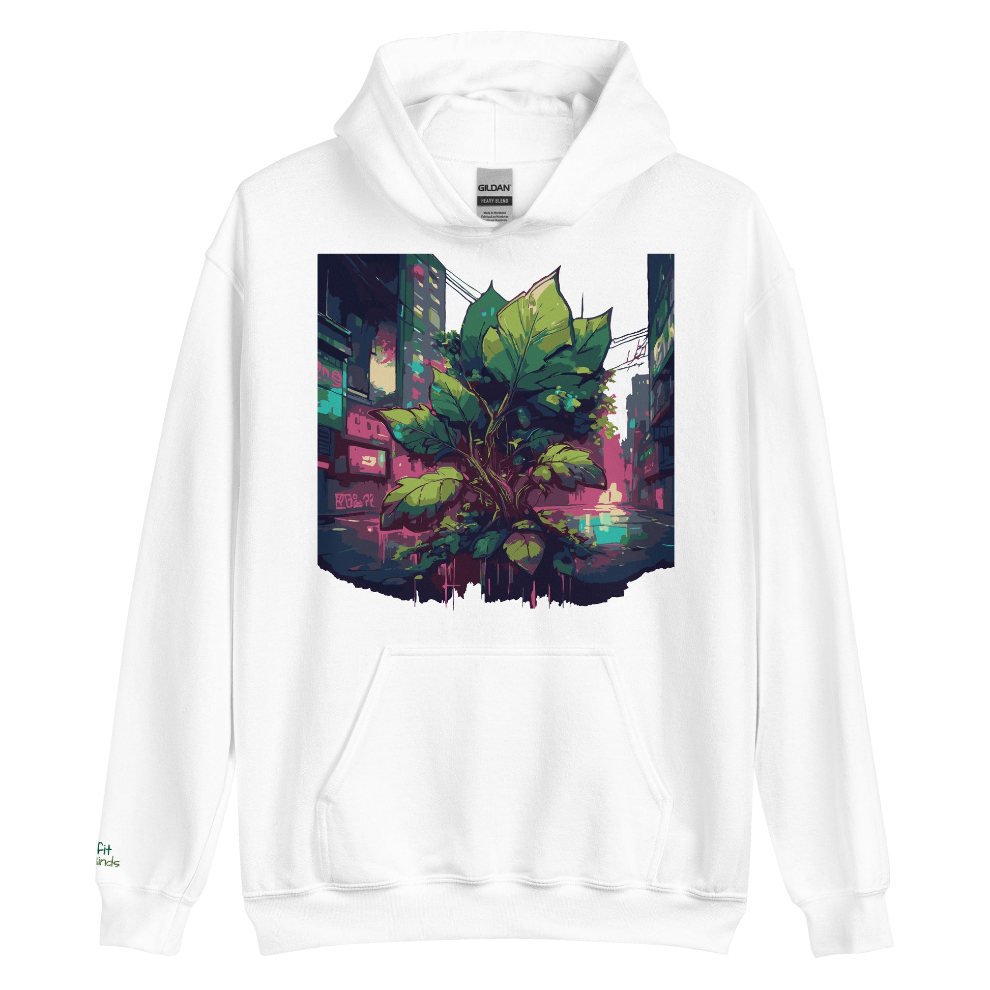 Unisex-Kapuzenpullover - Urban Roots | Farbe Weiß